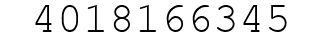 Number 4018166345.