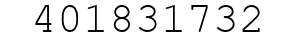 Number 401831732.