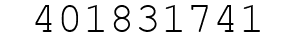 Number 401831741.