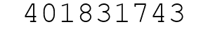 Number 401831743.