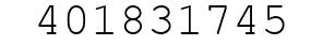 Number 401831745.