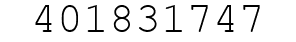Number 401831747.