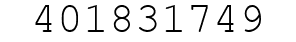 Number 401831749.