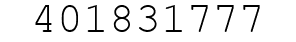 Number 401831777.