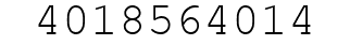 Number 4018564014.