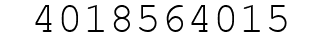 Number 4018564015.
