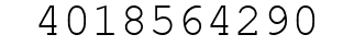 Number 4018564290.