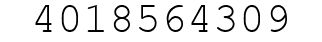 Number 4018564309.