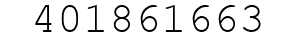 Number 401861663.