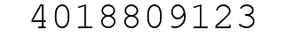 Number 4018809123.