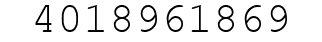 Number 4018961869.