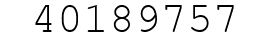 Number 40189757.