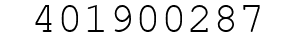 Number 401900287.