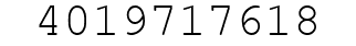 Number 4019717618.