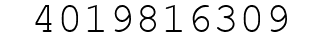 Number 4019816309.