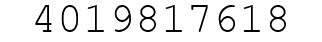 Number 4019817618.