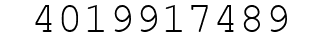 Number 4019917489.