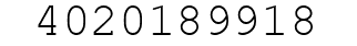 Number 4020189918.