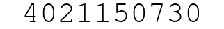 Number 4021150730.