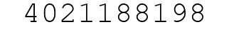 Number 4021188198.