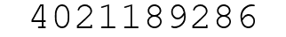 Number 4021189286.