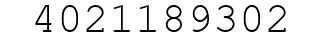 Number 4021189302.