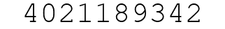 Number 4021189342.