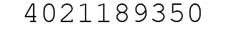 Number 4021189350.