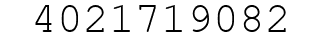 Number 4021719082.