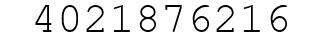 Number 4021876216.