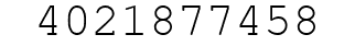 Number 4021877458.