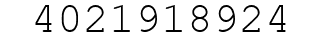 Number 4021918924.
