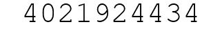 Number 4021924434.