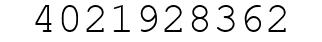 Number 4021928362.