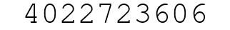 Number 4022723606.