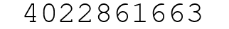 Number 4022861663.