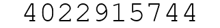 Number 4022915744.