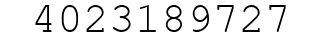 Number 4023189727.