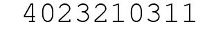 Number 4023210311.