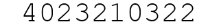 Number 4023210322.