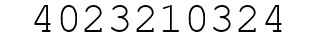 Number 4023210324.