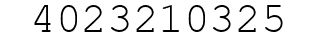 Number 4023210325.