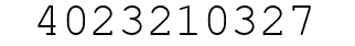 Number 4023210327.