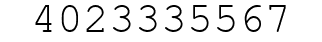 Number 4023335567.