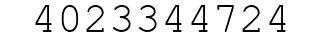 Number 4023344724.