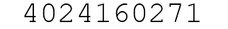 Number 4024160271.
