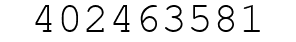 Number 402463581.