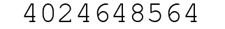 Number 4024648564.