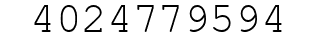 Number 4024779594.