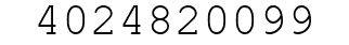 Number 4024820099.